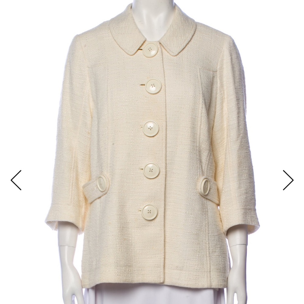 Tory Burch Cream Button-Front Jacket